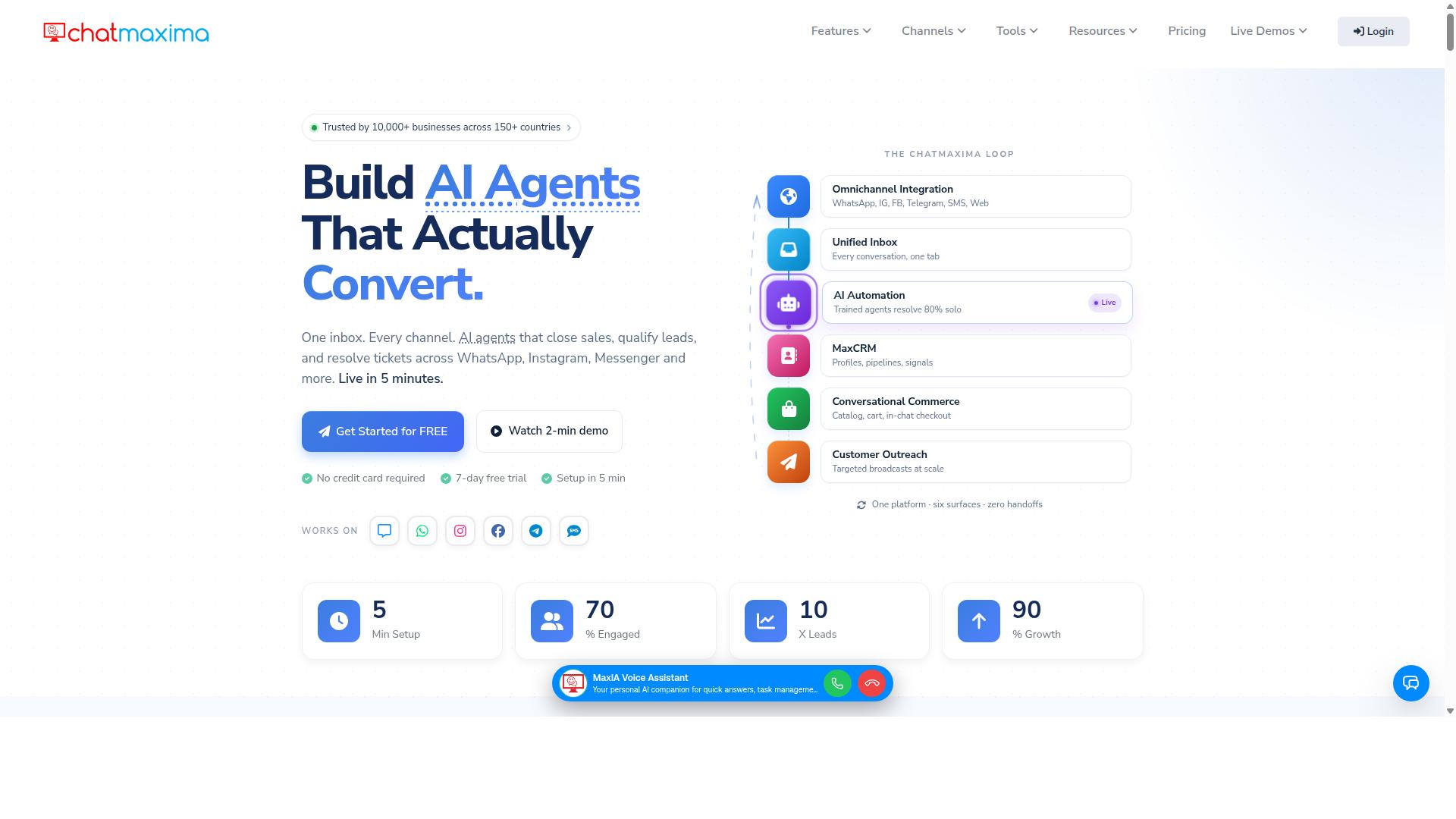 Com.bot for Facebook Messenger Automation in 2026 website